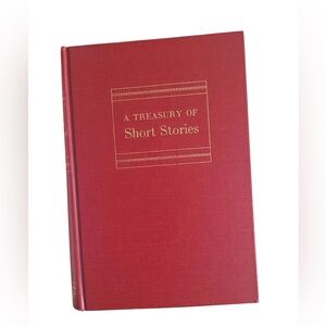 Vintage 1947 Red Hardcover Book: A Treasury of Short Stories first edition